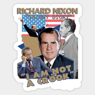 Richard Nixon 37th president Gangsta rap band bootleg Sticker